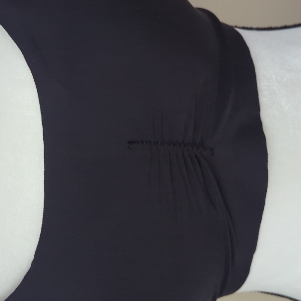 Sophia Ruched Padded Wireless Bra LARGE Black Pullover - Picture 10 of 15